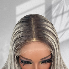 Load image into Gallery viewer, Ghair New Luxury Raw Hair 5x5 HD Balayage Wigs Straight 250% Density Color #2/613/2
