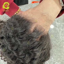 Load image into Gallery viewer, Ghair Deep Wave Wig 100 Human Hair Swiss Lace Curly Hair 13*4 Lace Front Wig
