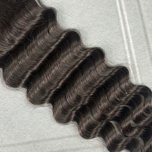 Load image into Gallery viewer, Ghair 4x4 Transparent Lace Closure Loose Deep Wave Virgin Hair N1B#
