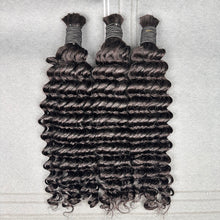 Load image into Gallery viewer, Ghair 100% Virgin Hair Bulk Deep Wave Hair N1B#
