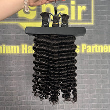 Load image into Gallery viewer, Ghair 100% Virgin Hair Bulk Deep Wave Hair N1B#
