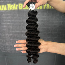 Load image into Gallery viewer, Ghair 100% Raw Hair Bundles Deep Wave Hair  N1B#
