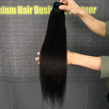 Load image into Gallery viewer, Ghair 100% Virgin Hair Bundles Yaki Straight Hair N1B#
