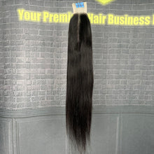 Load image into Gallery viewer, Ghair 2x6 Transparent Lace Closure Straight Virgin Hair N1B#
