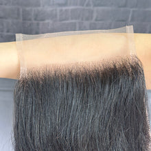 Load image into Gallery viewer, Ghair 5x5 Transparent Lace Closure Single Loose Wave Virgin Hair N1B#
