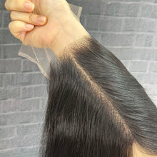 Load image into Gallery viewer, Ghair 5x5 Transparent Lace Closure Single Loose Wave Virgin Hair N1B#
