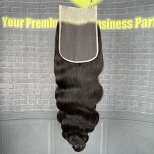 Load image into Gallery viewer, Ghair 6x6 Transparent Lace Closure Body Wave Virgin Hair N1B#
