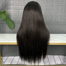 Load image into Gallery viewer, Ghair 2x6 5x5 9x6 Pre Bleached Single Knot HD Lace Replaceable Wig STW 18-30&quot; 1B#
