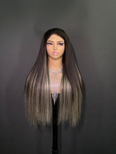 Load image into Gallery viewer, Ghair New Luxury Raw Hair 5x5 HD Balayage Wigs Straight 250% Density Color #2/613/2
