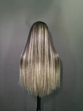 Load image into Gallery viewer, Ghair New Luxury Raw Hair 5x5 HD Balayage Wigs Straight 250% Density Color #2/613/2
