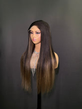 Load image into Gallery viewer, Ghair New Luxury Raw Hair 5x5 HD Balayage Wigs Straight 250% Density Color #2/8/2

