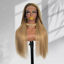 Load image into Gallery viewer, Ghair New Luxury Raw Hair 5x5 HD Balayage Wigs Straight 250% Density Color #4/27/4
