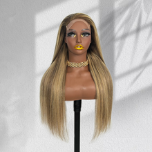 Load image into Gallery viewer, Ghair New Luxury Raw Hair 5x5 HD Balayage Wigs Straight 250% Density Color #8/70/8
