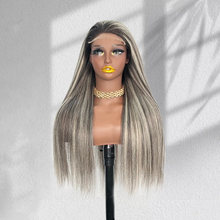 Load image into Gallery viewer, Ghair New Luxury Raw Hair 5x5 HD Balayage Wigs Straight 250% Density Color #2/613/2
