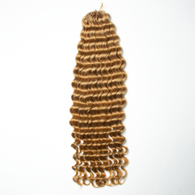Load image into Gallery viewer, Ghair Deep Wave Crochet Hair Extensions #27 Honey Blonde Virgin Hair for Daily &amp; Party Use
