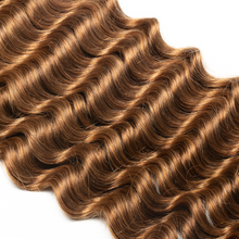 Load image into Gallery viewer, Ghair Deep Wave Crochet Hair Extensions #30 Medium Auburn Virgin Hair for Daily &amp; Party Use
