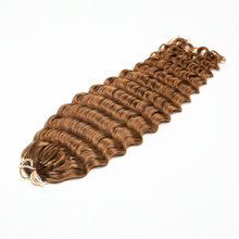 Load image into Gallery viewer, Ghair Deep Wave Crochet Hair Extensions #30 Medium Auburn Virgin Hair for Daily &amp; Party Use
