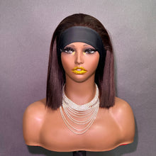 Load image into Gallery viewer, Ghair New Glueless Head Band Bob Wig #33 Reddish Brown Natural Looking Easy Wear Daily Sport Use
