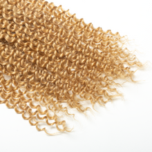 Load image into Gallery viewer, Ghair Kinky Curly Crochet Hair Extensions #27 Honey Blonde Virgin Hair for Daily &amp; Party Use
