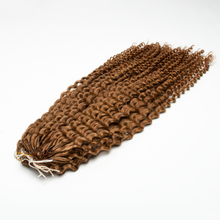 Load image into Gallery viewer, Ghair Kinky Curly Crochet Hair Extensions #30 Medium Auburn Virgin Hair for Daily &amp; Party Use
