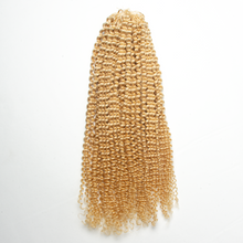 Load image into Gallery viewer, Ghair Kinky Curly Crochet Hair Extensions #613 Blonde Virgin Hair for Daily &amp; Party Use
