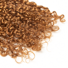 Load image into Gallery viewer, Ghair Pixie Curly Crochet Hair Extensions 30# Light Reddish Brown Virgin Hair for Daily &amp; Party Use
