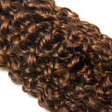 Load image into Gallery viewer, Ghair Pixie Curly Crochet Hair Extensions 4# Medium Brown Virgin Hair for Daily &amp; Party Use
