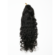 Load image into Gallery viewer, Ghair Water Wave Crochet Hair Extensions N1B# Natural Black Virgin Hair for Daily &amp; Party Use
