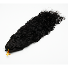 Load image into Gallery viewer, Ghair Water Wave Crochet Hair Extensions N1B# Natural Black Virgin Hair for Daily &amp; Party Use
