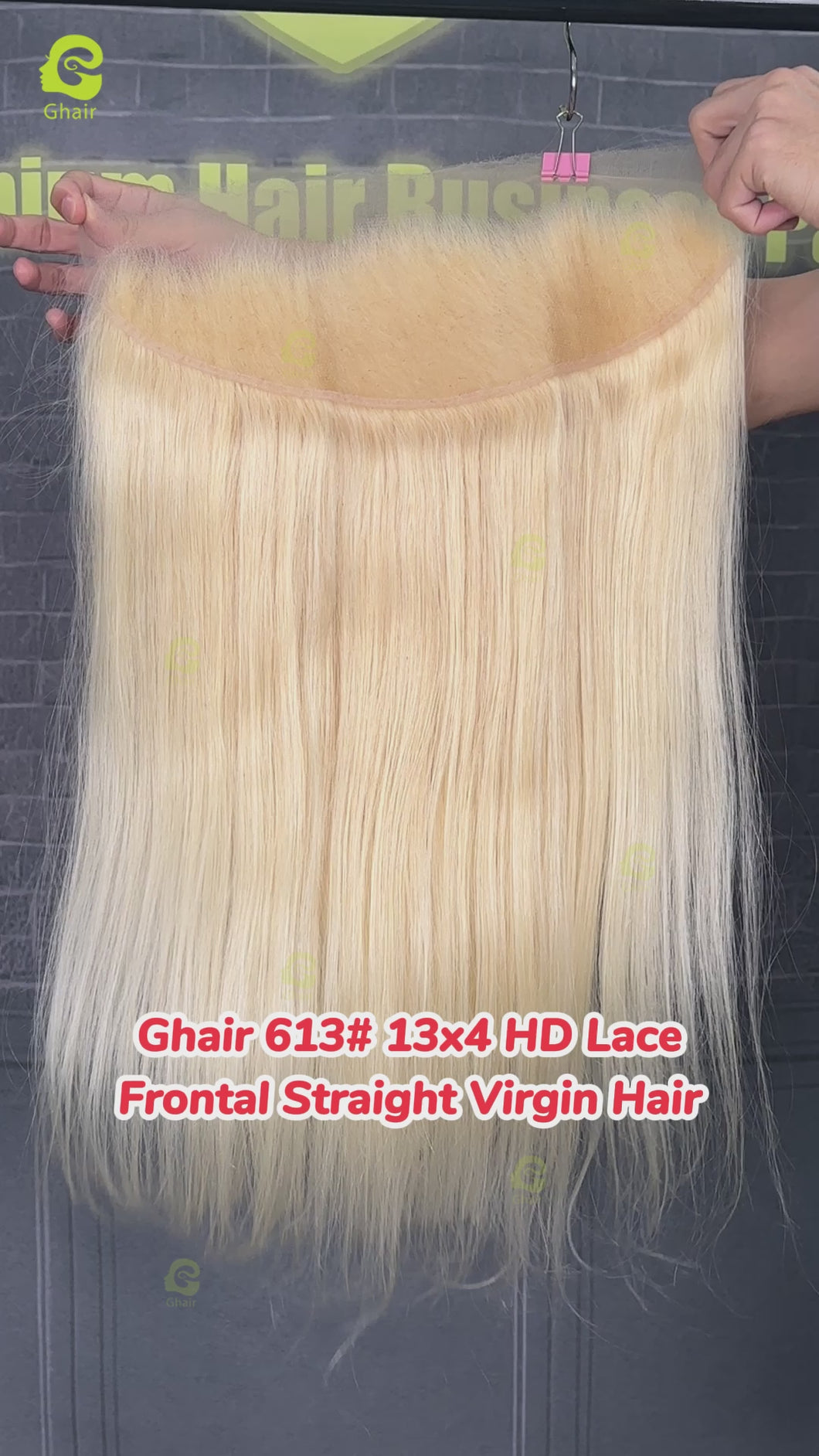 Ghair 613# 13x4 HD Lace Closure Straight Virgin Hair