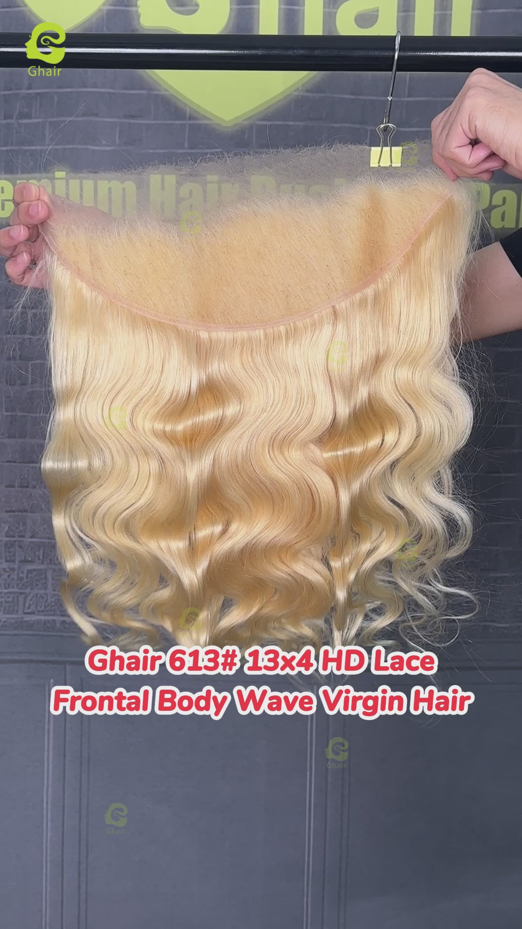 Ghair 613# 13x4 HD Lace Closure Bdoy Wave Virgin Hair