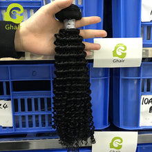 Load image into Gallery viewer, Ghair 1Bundle 100% Human Hair Brazilian 12A Human Hair Virgin Hair Kinky Curly Hair
