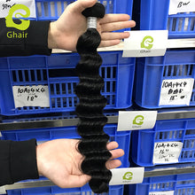 Load image into Gallery viewer, Ghair 1Bundle 100% Human Hair Brazilian 12A Human Hair Virgin Hair Loose Deep Wave Hair
