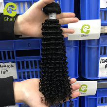 Load image into Gallery viewer, Ghair 1Bundle 100% Human Hair Brazilian 12A Human Hair Virgin Hair Kinky Curly Hair
